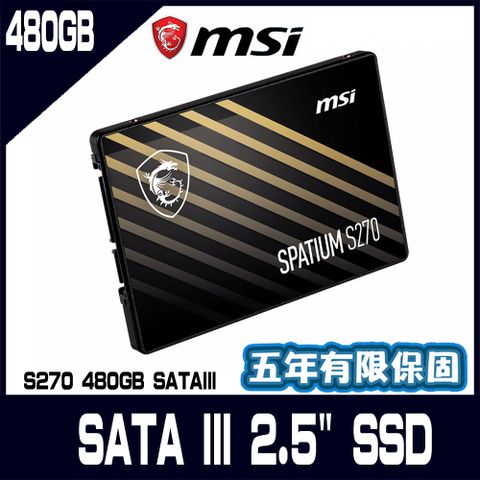 MSI 微星 S270 480GB SATA 2.5 SSD