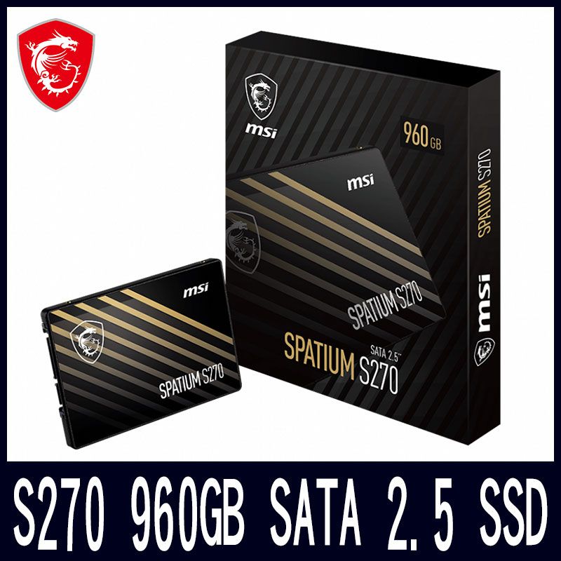 MSI 微星  SPATIUM S270 960GB SATA 2.5 SSD