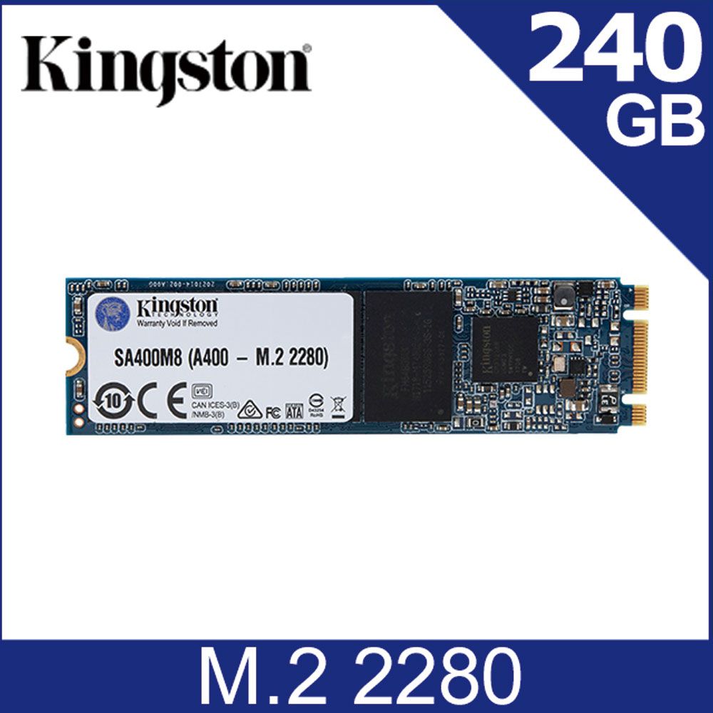 金士頓Kingston A400 240GB M.2 SATA SSD固態硬碟- PChome 24h購物