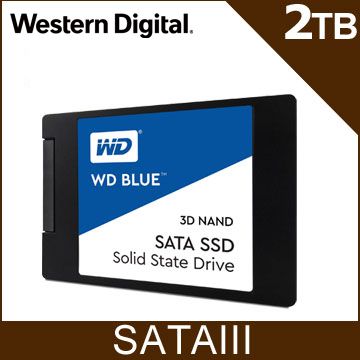 WD 藍標2TB SSD 2.5吋3D NAND 固態硬碟(WDS200T2B0A) - PChome 24h購物