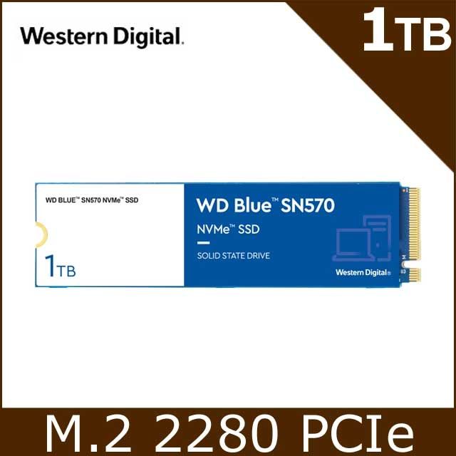 WD 藍標SN570 1TB SSD PCIe NVMe固態硬碟- PChome 24h購物