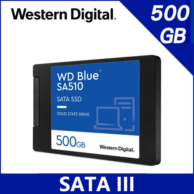 WD 藍標SA510 500GB 2.5吋SATA SSD - PChome 24h購物