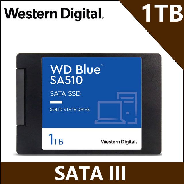 WD 藍標SA510 1TB 2.5吋SATA SSD(WDS100T3B0A) - PChome