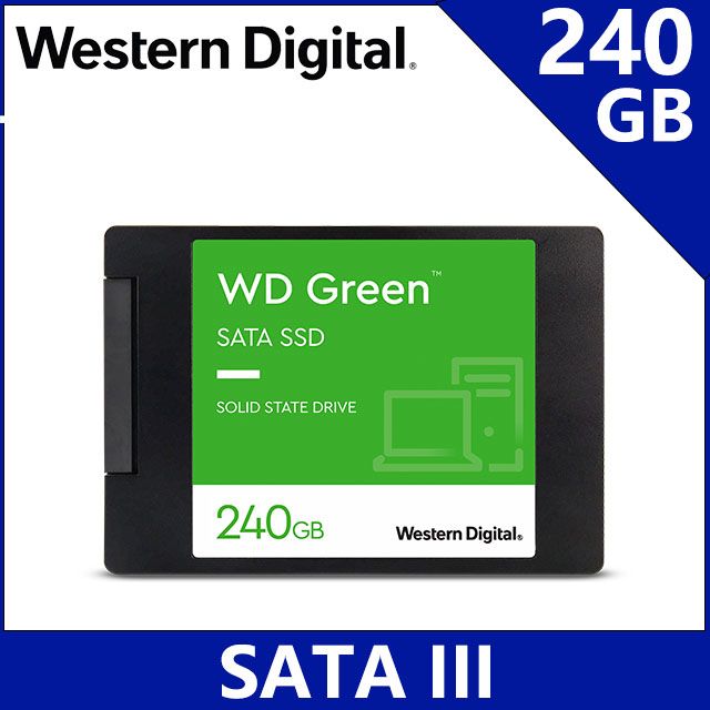 WD 綠標Green 240GB 2.5吋SSD固態硬碟(WDS240G3G0A) - PChome 24h購物