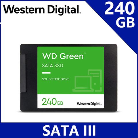 WD 綠標Green 240GB 2.5吋 SSD固態硬碟(WDS240G3G0A)