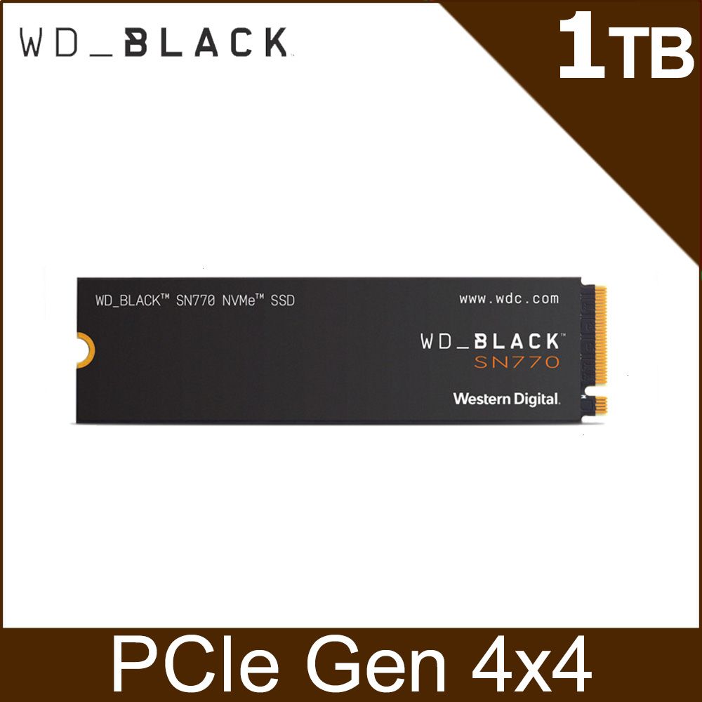 WD 威騰  黑標 SN770 1TB NVMe M.2 PCIe SSD