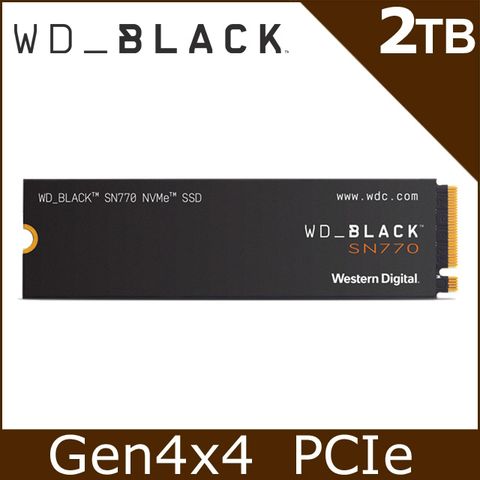 WD 黑標 SN770 2TB NVMe M.2 PCIe SSD