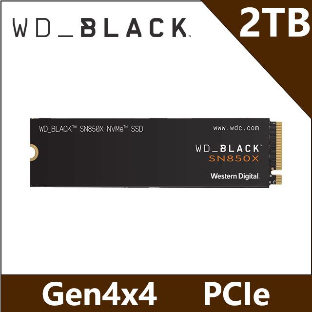 WD 黑標SN850X 2TB M.2 NVMe PCIe SSD固態硬碟(WDS200T2X0E) - PChome