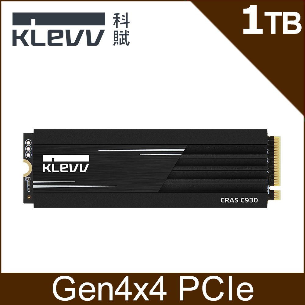 KLEVV 科賦   CRAS C930 M.2 2280 PCIe NVMe Gen4x4 1TB SSD