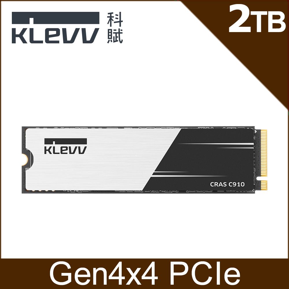 KLEVV 科賦   CRAS C910 M.2 2280 PCIe NVMe Gen4x4 2TB SSD