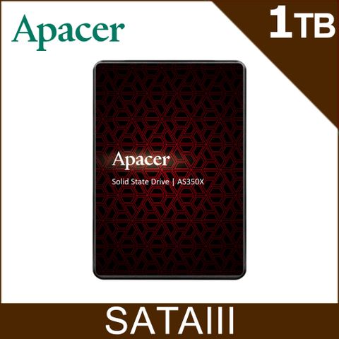 Apacer宇瞻 AS350X SATA3 2.5吋 1TB SSD 固態硬碟