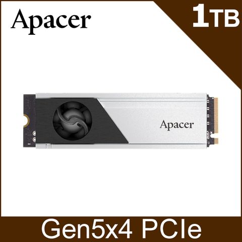 Apacer宇瞻 AS2280F4 1TB M.2 PCIe 5.0 SSD固態硬碟(含散熱片)