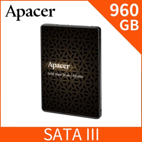 Apacer 宇瞻 AS340X 960GB 2.5吋SSD固態硬碟