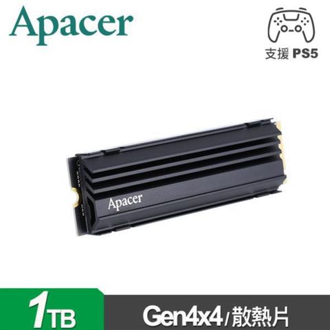 Apacer 宇瞻 AS2280Q4U 1TB M.2 PCIe 4.0 SSD (附散熱片)