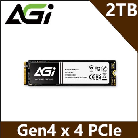 AGI 亞奇雷 AI818 2TB M.2 PCIe 4.0 SSD