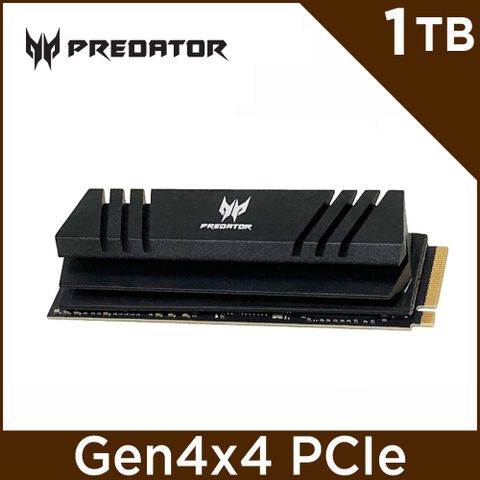 Acer Predator GM7000 1TB M.2 2280 PCIe Gen4x4 SSD固態硬碟(含散熱片) (美光顆粒)