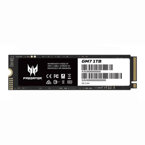 Acer Predator GM7 1TB M.2 2280 PCIe Gen4x4 SSD固態硬碟