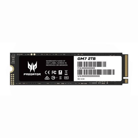 Acer Predator GM7 2TB M.2 2280 PCIe Gen4x4 SSD固態硬碟