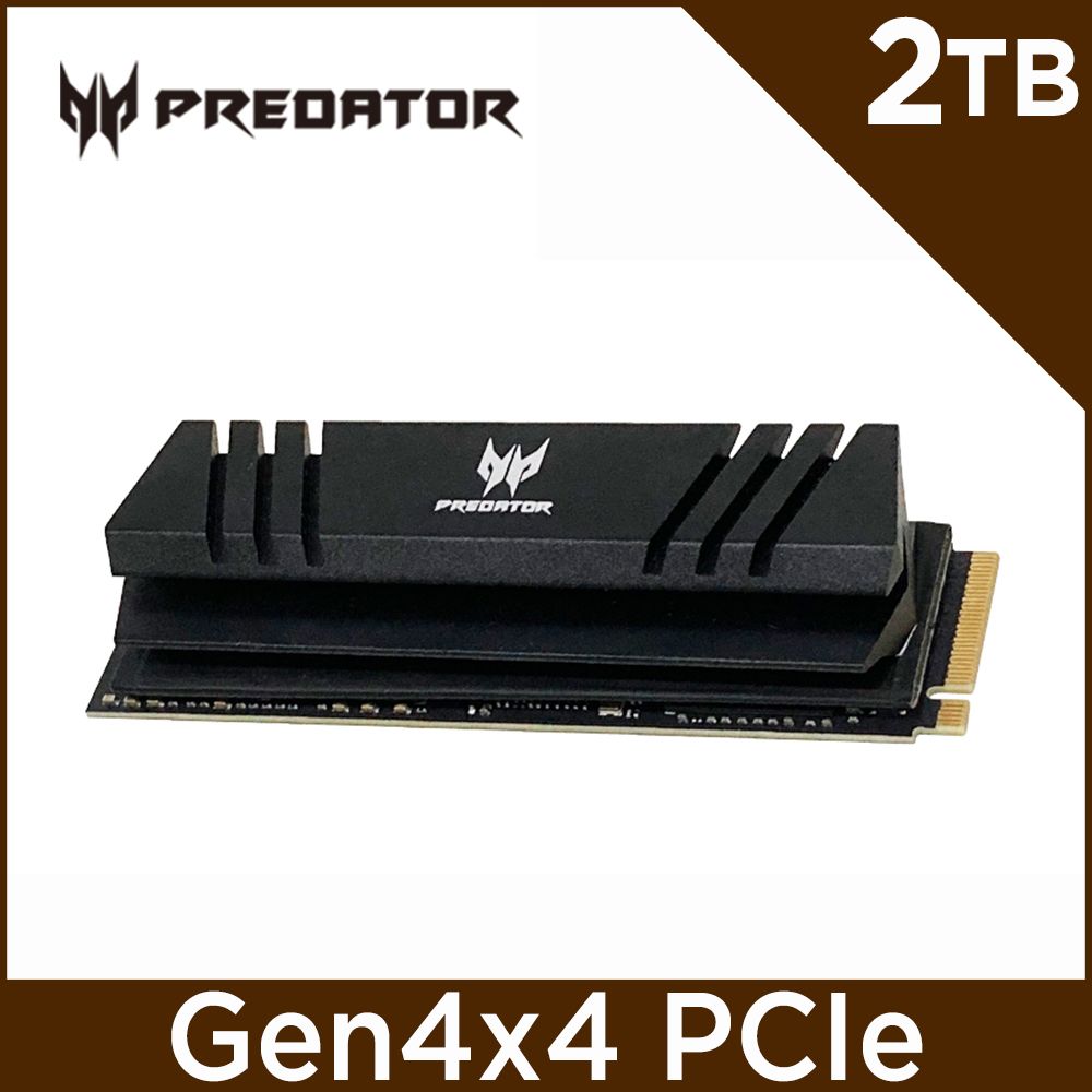 Acer Predator GM7000 2TB M.2 2280 PCIe Gen4x4 SSD固態硬碟(含散熱片