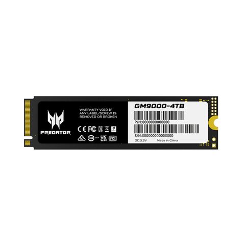 Acer Predator GM9000 4TB M.2 2280 PCIe Gen5 SSD固態硬碟