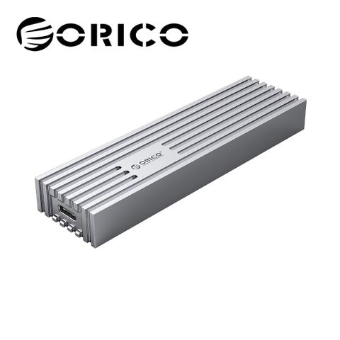 最大支援4TB容量ORICO NVMe/NGFF雙協定 全鋁合金直紋SSD硬碟外接盒10Gbps (FV35C3-G2)