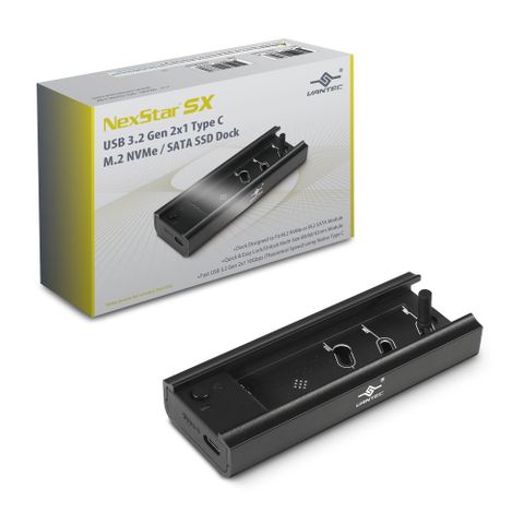 凡達克 NexStar SX USB 3.2 Gen 2x1 Type C M.2 NVMe / SATA SSD 外接座 (NST-D209C3-BK)