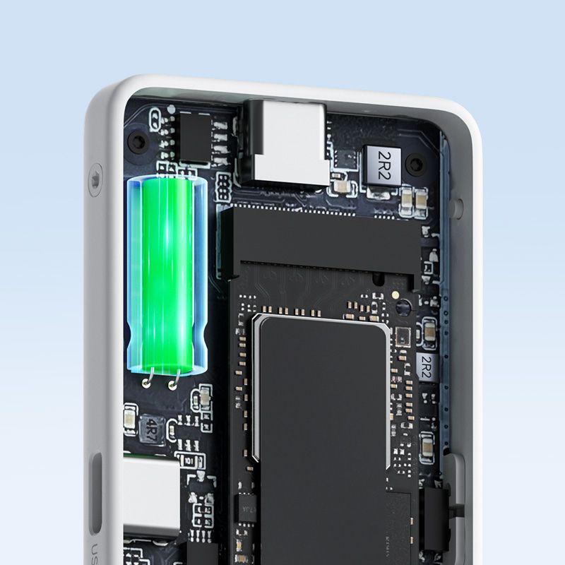 HAGiBiS 海備思 鋁合金Type-C M.2 NVMePD硬碟盒擴充器(MC200Pro-BW)黑白色