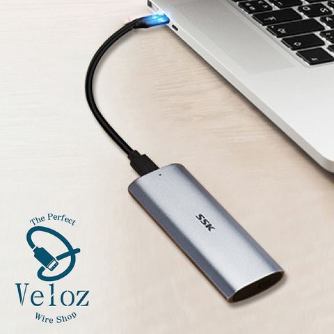 【Veloz】M2 NVME SSD 固態硬碟外接盒(Velo-35) / 即插即用快速傳輸