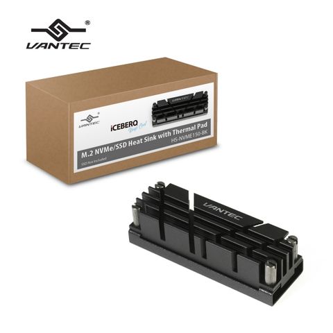 凡達克 ICEBERQ M.2 NVMe / SSD散熱組-黑色(HS-NVME150-BK)