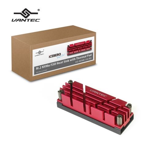 凡達克 ICEBERQ M.2 NVMe / SSD散熱組-紅色(HS-NVME150-RD)