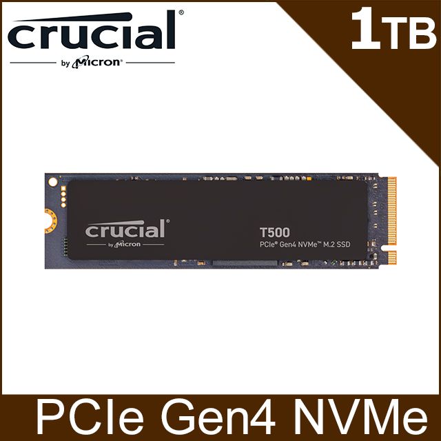美光Micron Crucial T500 1TB PCIe Gen4 NVMe SSD