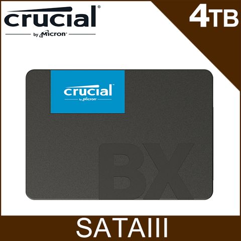 Micron 美光 Crucial BX500 4TB SATA 固態硬碟