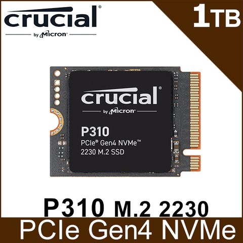 Micron 美光 Crucial P310 1TB Gen4 NVMe 2230 M.2 SSD 固態硬碟