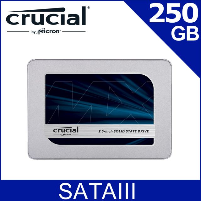 Micron 美光   Crucial MX500 250GB SATA 固態硬碟