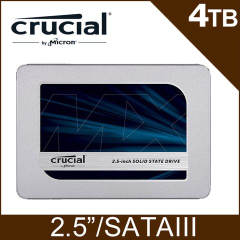 Micron 美光 Crucial MX500 4TB SATA 固態硬碟