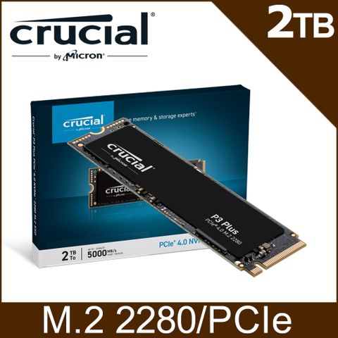 美光 Micron Crucial P3 Plus 2TB Gen4 NVMe PCIe M.2 SSD固態硬碟