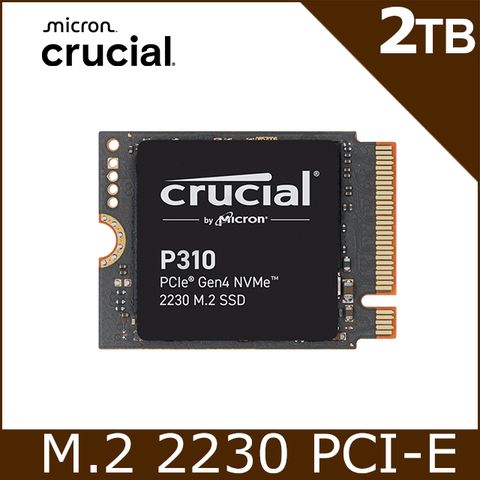 Micron 美光 Crucial P310 2TB Gen4 NVMe 2230 M.2 SSD 固態硬碟 (CT2000P310SSD2)