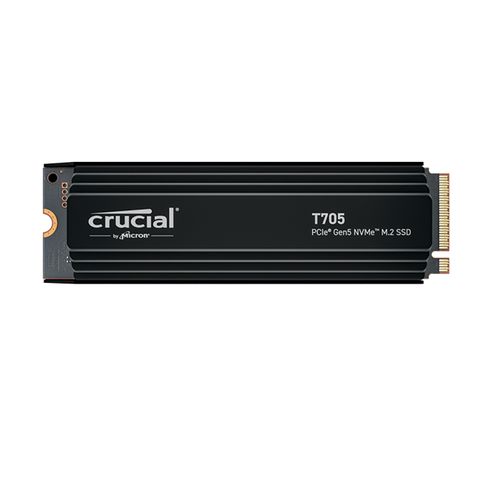 美光 Micron Crucial T705 4TB PCIe Gen5 NVMe M.2 SSD 固態硬碟 (含散熱器)