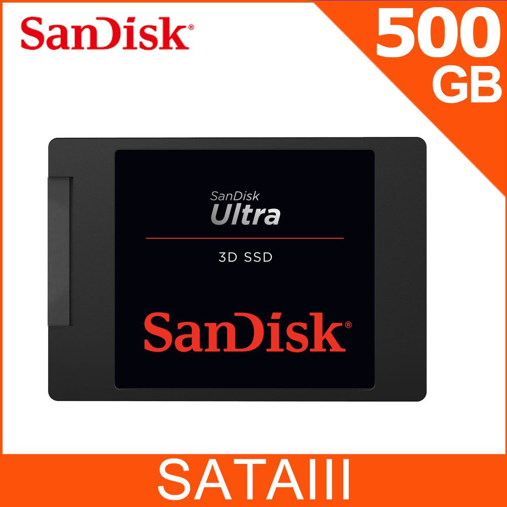 SanDisk Ultra 3D 500GB 2.5吋SATAIII固態硬碟(G26) - PChome