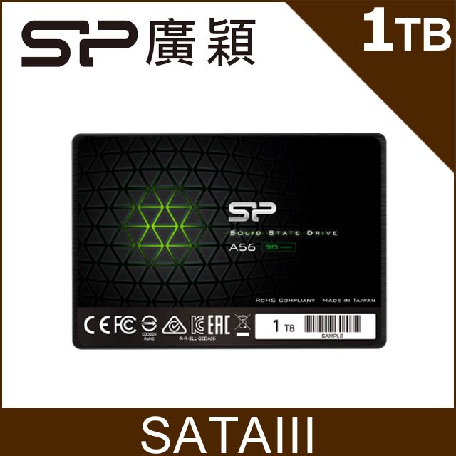 SP廣穎A56 1TB 3D NAND 2.5吋固態硬碟(SP001TBSS3A56A25) - PChome 24h購物