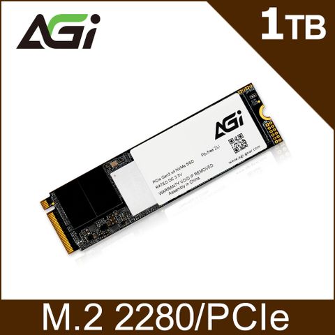 AGI 亞奇雷 AI198系列 1TB M.2 2280 PCIe 固態硬碟