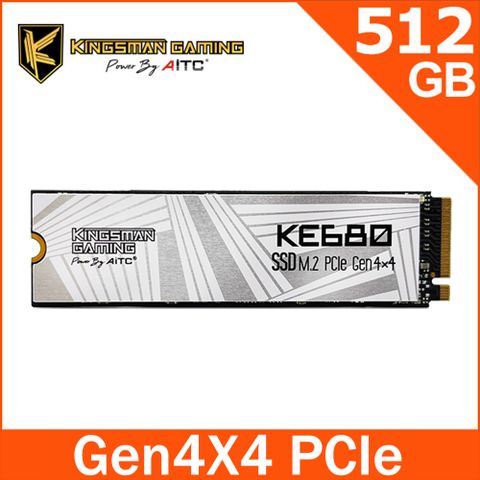 ▼高速新品 可用PS5▼AITC 艾格 KINGSMAN KE680 512GB M.2 PCIe NVMe Gen4x4 SSD固態硬碟