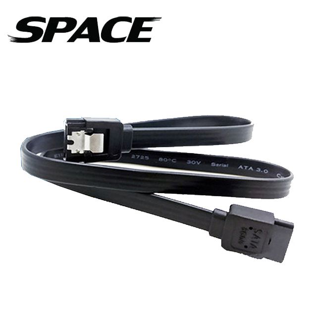 SPACE  SATA 3.0 6Gb/s SSD 固態硬碟線40cm-兩頭直(3入一組