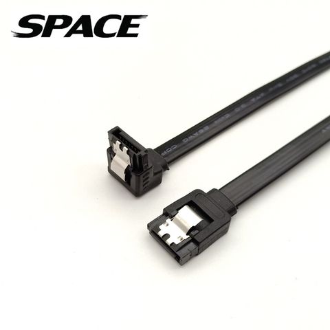 SPACE SATA 3.0 6Gb/s SSD 固態硬碟線40cm-一彎一直(3入一組）