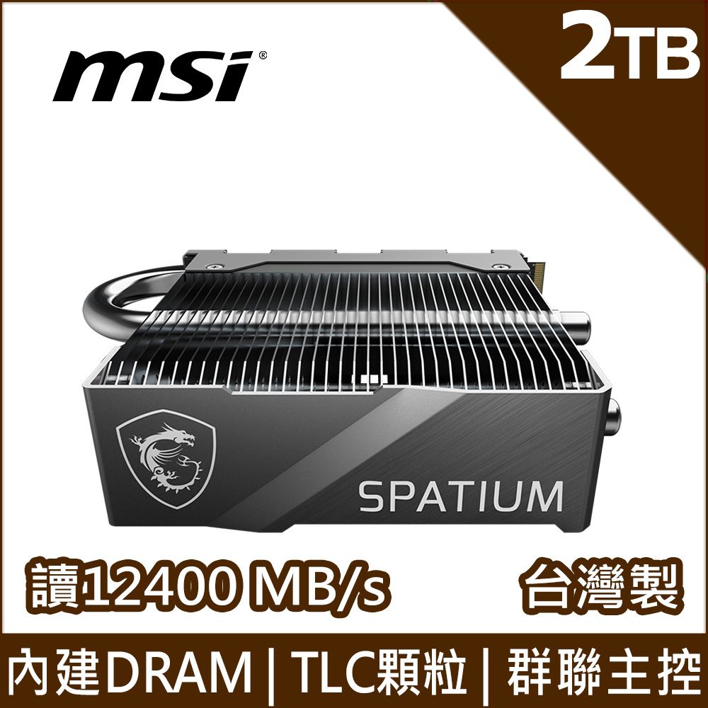 MSI 微星  SPATIUM M570 PRO FROZR 2TB NVMe M.2 SSD