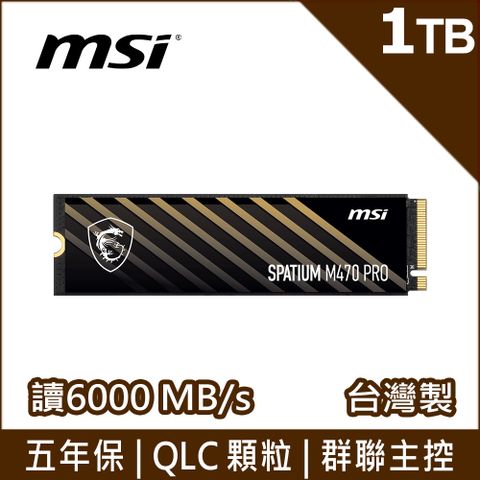 MSI微星 SPATIUM M470 Pro 1TB Gen4 PCIe SSD