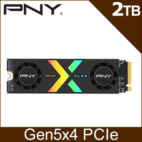 PNY XLR8 CS3150 2TB(雙風扇RGB散熱) M.2 PCIe 5.0 SSD