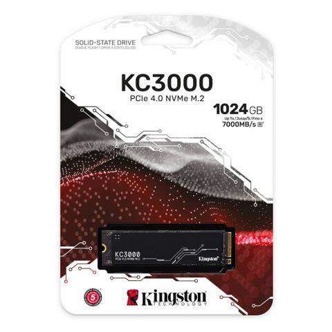 Kingston 金士頓 KC3000 1TB 1024GB SKC3000S/1024G PCIE 4.0 SSD 內接固態硬碟