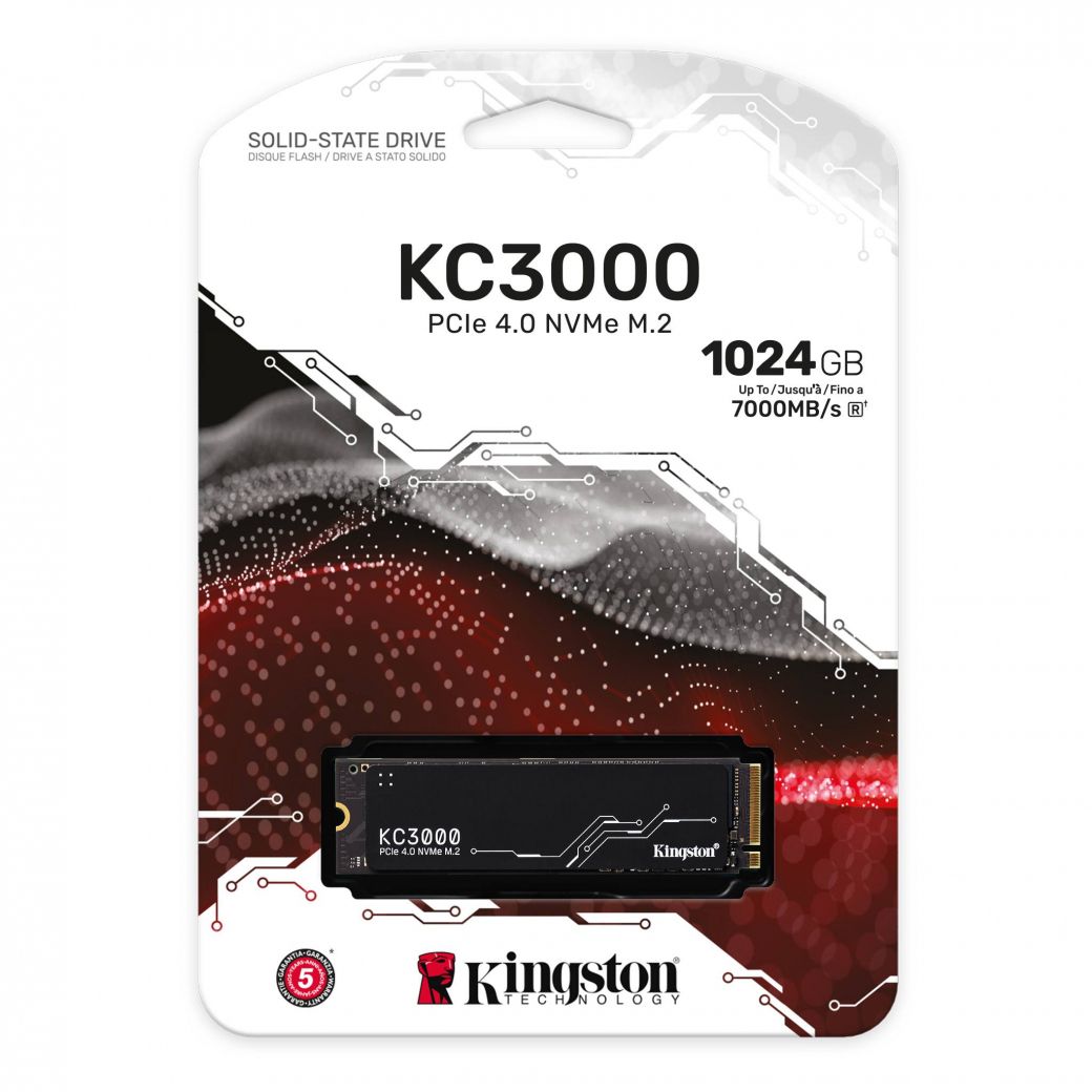 Kingston 金士頓KC3000 1TB 1024GB SKC3000S/1024G PCIE 4.0 SSD 內接