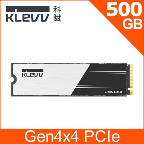 KLEVV 科賦 CRAS C910 M.2 2280 PCIe NVMe Gen4x4 500GB SSD
